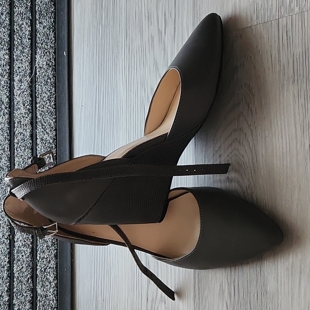 Nine West dark grey heel wedge